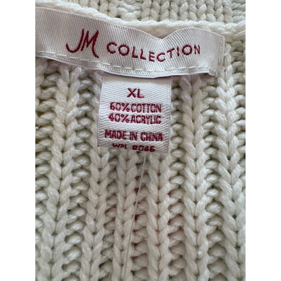 JM Collection Sweater Cardigan XL - Picture 4 of 8